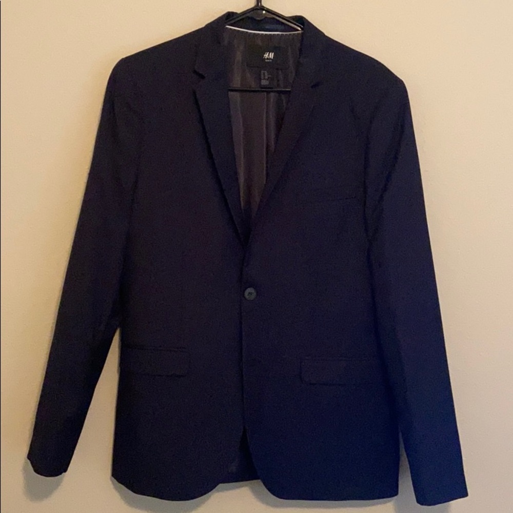 H&M Men’s Slim Fit Navy Blazer